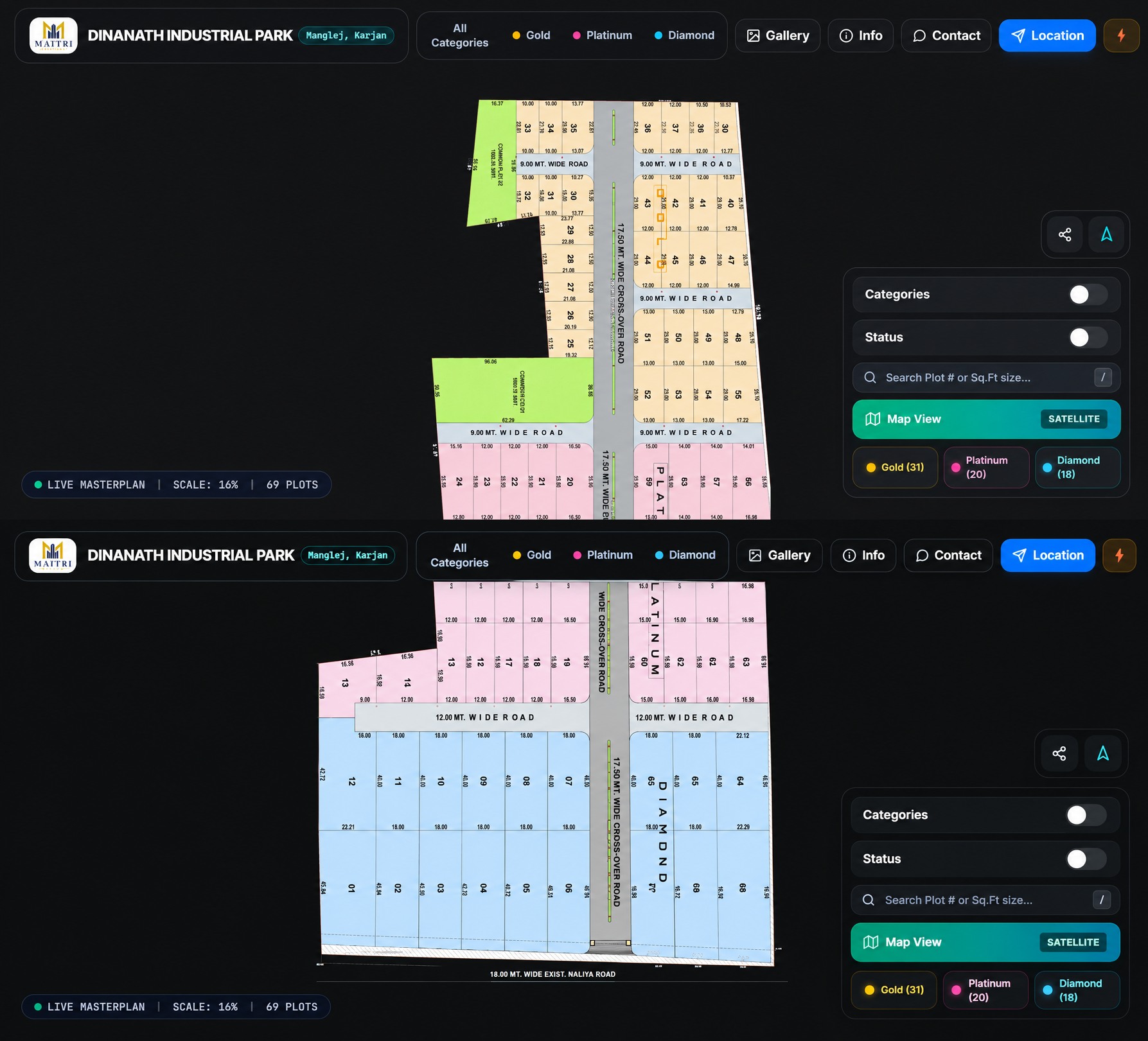 Dinanath Industrial Park Plot Viewer website preview